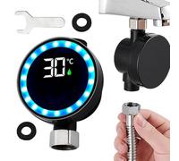 Medidor De Temperatura Para Ducha | Monitor De Medición Impermeable - Medidor de Temperatura de Pantalla Digital LED Para Baño - Niños Y Adultos En El Baño Con Ducha, Grifo Y Cabezal De Ducha