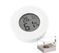 Medidor de temperatura para higrómetro digital - medidor de mesa de escritorio, registrador de datos inalámbrico | Rastreador ambiental en sala real, pantalla de retroiluminación fácil de le