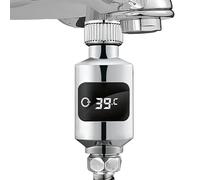 Medidor De Temperatura Para La Ducha,Medidor de Baño de Lectura Instantánea - Monitor De Temperatura Del Agua Con Pantalla Digital | Para Tuberías De 1,27 cm, Hogar, Ducha De Mano, Cocina