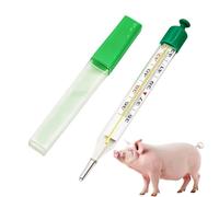 Medidor de Temperatura para Mascotas - con Estuche Portátil y Doble Escala y Celsius | Termómetro para Ganado,Perros, Gatos, Caballos, Ovejas y Animales Grandes, Lectura Fácil