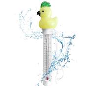 Medidor de temperatura, termometro de dibujos animados con doble escala de 8,27 x 2,36 x 1,97 pulgadas para baño, interior de peces, acuarios, baño puente, piscina de inmersión, agua al aire libre