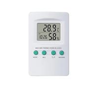 Medidor de temperatura y humedad multifuncional, termómetro digital LCD, higrómetro, reloj despertador, estación meteorológica for el hogar la oficina