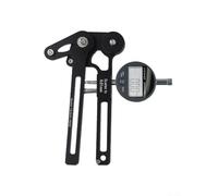 Medidor de tensión de radios para atado de rueda de bicicleta y etapas finales de trazado compatible con llantas de 26 27.5 700 C de 29 pulgadas (reloj electrónico negro)