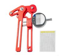 Medidor de tensión de radios para fabricación y reparación de ruedas de bicicleta con lecturas de precisión para llantas de 26 27.5 700 C 29 pulgadas (reloj electrónico rojo)