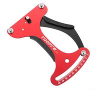 Medidor de tensión de radios para reparación y mantenimiento de ruedas de bicicleta, compatible con radios redondos y planos en llantas de 26 a 29 pulgadas (rojo)