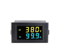 Medidor de tensión y corriente alterna D85-2042AG con pantalla digital LCD doble, 220 V/380 V, 100 A/200 A (1 unidad)(0-199.9A,AC200-450V)