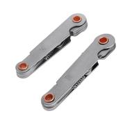 Medidor de Tornillo Métrico y Imperial, Herramienta de Medición de Rosca Métrica en Acero Inoxidable, Galga de Roscas, Galgas de Roscas Herramienta Medicion, Métrico 60 ° e Imperial 55 °, 2 Piezas