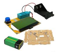 Medidor de transistores LCRT4 con batería y carcasa, amplio rango de medición para pruebas de resistencia, capacitancia, inductancia y componentes (B)