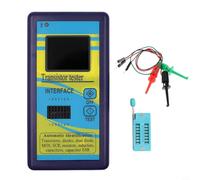 Medidor de transistores, medidor LCR, probador de condensadores, pruebas electrónicas avanzadas, luz indicadora verde (caja de color)