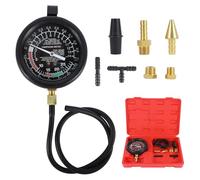 Medidor de vacío automotriz, Kit de Prueba de Fugas de manómetro de vacío y Bomba de Combustible para automóvil, válvula de carburador, probador de presión y vacío de Bomba de Combustible