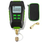 Medidor de Vacío Digital, Medidor de Micrones Inalámbrico HVAC con Soporte, Probador de Presión Recargable 1/4 Pulgadas SAE, para Entornos Atmosféricos