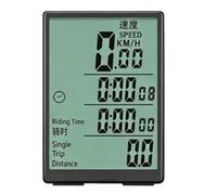 Medidor de velocidad de ciclismo con cable 590A, odómetro velocímetro con pantalla retroiluminada china grande for bicicletas de montaña y carretera(0.9m cable)