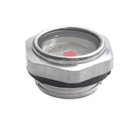 Medidor de vidrio de aluminio para compresores de aire - G 3 sobre 4 roscas 18 mm × 32 mm policarbonato visualización industrial pieza de repuesto