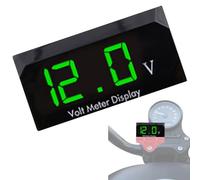 Medidor de voltaje de 12 V, voltímetro de pantalla digital,Voltímetro con pantalla LED para motocicleta | Medidor de voltaje a prueba de agua, resistente al agua para automóviles, barcos, vehículos re