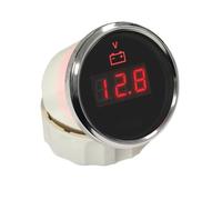 Medidor de voltaje de batería for coche y barco, 1 voltímetro de 52 mm, 8-16 V, 18-32 V, 9-32 V, indicador de voltaje, retroiluminación roja y amarilla, resistente al agua, 12 V y 24 V.(24V-BS)