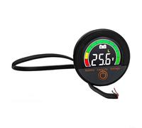 Medidor de voltaje de capacidad de batería impermeable IP67 para 12 V, 24 V, 48 V, 60 V, 84 V con pantalla LCD retroiluminada, alarma de bajo voltaje a menos del 10 por ciento, memoria de apagado y