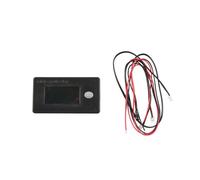 Medidor de voltaje de la batería de litio - RV Monitor de potencia Medidor LCD, Voltímetro Digital Herramienta | Indicador de Capacidad de Batería Con Sensor Temperatura Para Vehículos Marinos