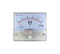 medidor de voltaje de panel analógico, Voltímetro de CA analógico 85L1, medidor de panel de 56 x 64 mm, clase de precisión 2,5, múltiples rangos de voltaje de CA(AC100KV 100V)