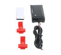 Medidor de voltaje digital de 12 V CC para motocicleta, pantalla LED para monitor de medidor de batería con luz verde para bicicleta, herramienta de prueba de sistema eléctrico, material Abs compacto
