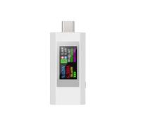 Medidor de Voltaje Digital Tipo-C Amperímetro Medidor de Potencia 4-30V Probador de Capacidad de Cargador de Teléfono con Memoria de Apagado B