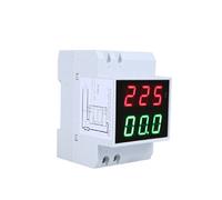 Medidor de voltaje y amperaje LED Din-Rail digital corriente Voltímetro CA 80-300V 0 2-99 9A Doble pantalla con precisión del 1 tubo 5