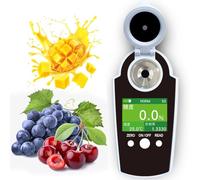 Medidor Digital Brix, Refractómetro Digital con Pantalla Tft En Color, 0-58% De Alta Precisión ±0,2%, Resolución De 0,1%, Medidor De Azúcar En Frutas, Compensación Automática De Temperatura