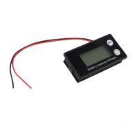 Medidor digital de capacidad de batería, monitor de voltaje CC 8-100 V con alarma para litio de plomo-ácido, pantalla LCD para sistema solar EV (8-72 V blanco)