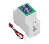 Medidor Digital de Carril DIN, Voltímetro, Amperímetro, Monitor de Energía AC50-300V 100A - Pantalla BTN de Alto Contraste, Material Resistente al Calor, Uso Seguro e Preciso