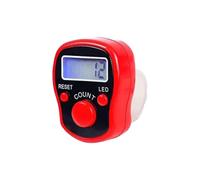 Medidor Digital de Dedo,Anillo Electrónico LED Medidor Manual de Dedo - Accesorio Portátil Reiniciable de Conteo por para Recuento de Bienes Eventos Escolares