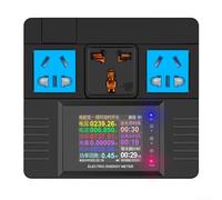 Medidor digital de energía con pantalla TFT de 2,4 pulgadas para medir kWh y costos acumulados de electricidad por App Control (diente)