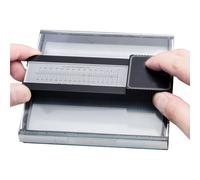 Medidor digital de grosor de vidrio, rango de medición de 70 mm, capa intermedia de aire de 34 mm, precisión ± 0,5 mm, ideal para inspección de calidad de vidrio de una sola capa