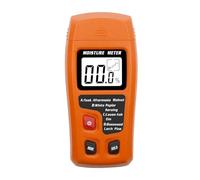 Medidor digital de humedad de madera, 4 modos de medición, pantalla LCD retroiluminada, detector de fugas de husillo.,Pruebas rápidas(Oranje)