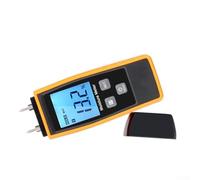 Medidor digital de humedad de madera con pantalla LCD, medidor de humedad de madera portátil para árbol de caucho de teca, rango de 0-80% ± 2% de precisión, 4 modos de medición