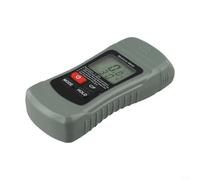 Medidor digital de humedad de madera con pantalla LCD para leña y mampostería, 4 modos de medición de tipos de madera, tipo pin, medidor de humedad 12 mm de profundidad, color gris