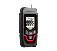 Medidor digital de humedad de madera TA666A, indicador LED, rango de 0-54.8% RH, medidor de humedad digital ±1% para ladrillos de madera y hormigón, retención de datos