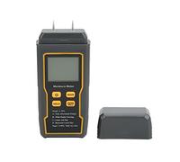 Medidor digital de humedad de tipo pin, 4 modos de medición para madera, papel, pared y suelo, pantalla LCD retroiluminada con función de apagado automático (4 sondas)