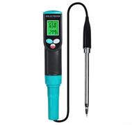 Medidor digital de humedad del suelo y sonda probadora, jardín para medidor para plantas hidropónicas, salinidad, herramienta de analizador de suelo LCD retroiluminada para dispositivo de cuidado de