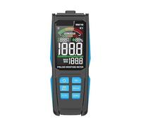 Medidor digital de humedad madera: higrómetro inductivo no destructivo con pantalla dual y temperatura/humedad ambiente