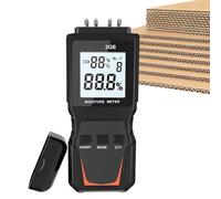 Medidor Digital de Humedad para Papel, Detector de Humedad con Pantalla LCD, Compensación de Temperatura, 4 Modos de Papel, Lectura Rápida para Imprentas y Embalajes