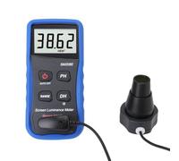 Medidor Digital de Iluminancia, Medidor Ligero de Brillo de Pantalla para Fotografía, Impresión, Rango de Medición 0.01-39990cd/m², Función de Almacenamiento de Datos