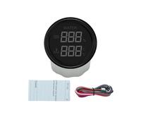 Medidor Digital de Nivel Combustible, 2 en 1, Impermeable, 52 mm, for Coche y Barco. Agua Temperatura del(TV BS)
