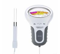 Medidor digital de prueba de agua para pH y para piscinas, spas y acuarios con sonda integrada y guía manual