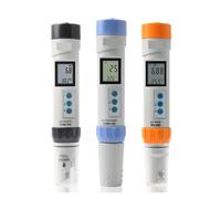 Medidor digital de TDS, EC, temperatura y pH, ±0,1, alta precisión, probador calidad del agua, resistente al, for acuarios piscinas,Extensamente probado(Oranje)
