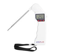 Medidor digital de temperatura Hygiplas EasyTEMP con código de color y de color blanco