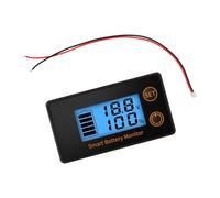 Medidor digital de voltaje con amplio rango de 8 a 100 V, alta precisión ± 1 %, escaneo rápido para pruebas de batería, pantalla LCD, medidor de voltaje de amplio rango