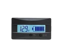 Medidor digital de voltaje de batería LCD 12 V 24 V 48 V para baterías de litio ácido y LiFePO4, rango de 12-84 V, precisión de ± 1%, pantalla legible a la luz solar de baja potencia con ajustes