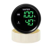 Medidor Digital Dual for Coche Marino, medidor de Nivel Agua 52 mm, Temperatura del, Sensor, líquido 0 a 190 ohmios (Opcional)(200mm SensorXGauge)