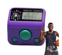 Medidor digital genérico | Herramienta de reloj de brújula Mini portátil | Contador manual - para béisbol Baloncesto Golf Pesca Natación Gancho Ejercicio Aula