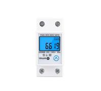 Medidor Digital monofásico de kWh, contador de consumo de energía, vatímetro, reinicio electrónico, CA 80A, 230V, carril Din