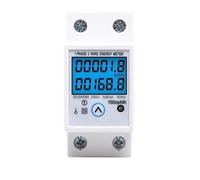 Medidor Digital monofásico de reinicio de energía cero, medidor de energía kWh, contador de consumo de energía de corriente de voltaje, vatímetro eléctrico AC 220V, carril Din